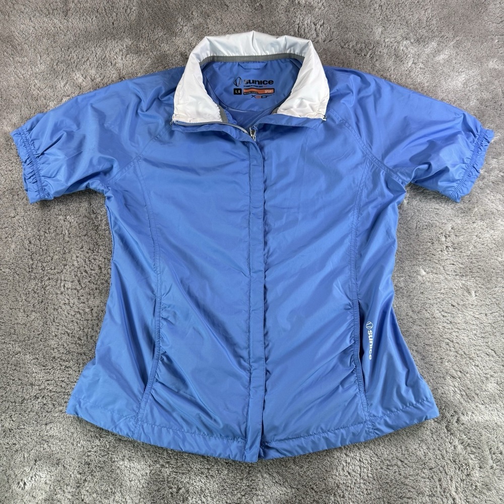 SUNICE X20 Sport Short Sleeve Golf Wind Repel Stretch Jacket Women's L Outdoors